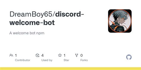 Github Dreamboy65discord Welcome Bot A Welcome Bot Npm