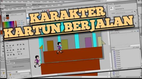 Tutorial Adobe Flash CS6 Membuat Animasi Kartun Berjalan YouTube