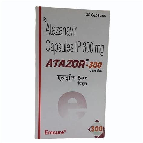 Atazanavir Capsules Atazor 300 30 S Tablets Treatment Hiv Infection