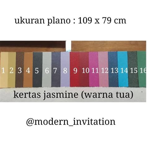 Jual Kertas Jasmine Ukuran Plano 109 X 79 Untuk Bungga Atau Undangan Di