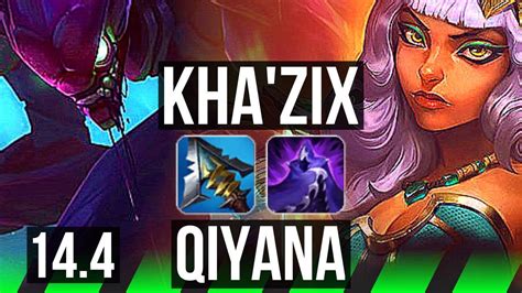 KHA ZIX Vs QIYANA JNG Comeback 7 Solo Kills Legendary TR