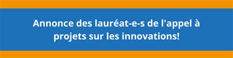 Annonce Des Laur At E S De Lappel Projets Sur Les Innovations