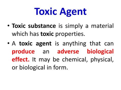 classification of toxins | PPT