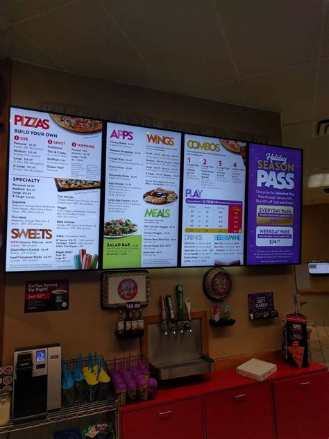 Menu At Chuck E Cheese Pizzeria Pembroke Pines