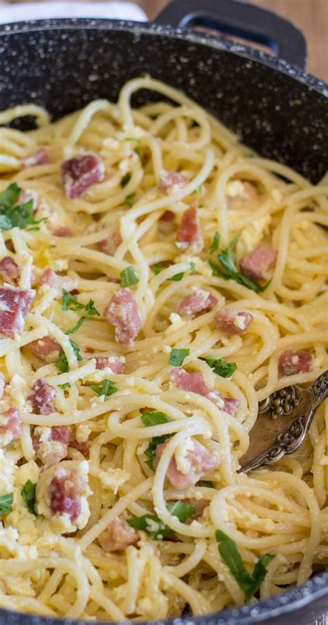 Classic Carbonara Pancetta And Egg Pasta A Fast Easy And Delicious