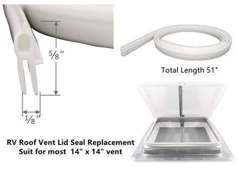 Snapklik ZRNIDIYR RV Roof Vent Seal 110 RV Seal Replacement For