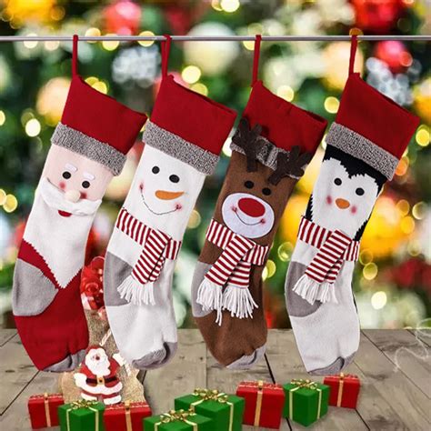 Cheer US Christmas Stockings,Stockings Christmas, Knit Christmas ...