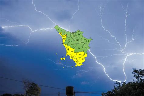 Pioggia E Temporali Codice Giallo In Parte Della Toscana