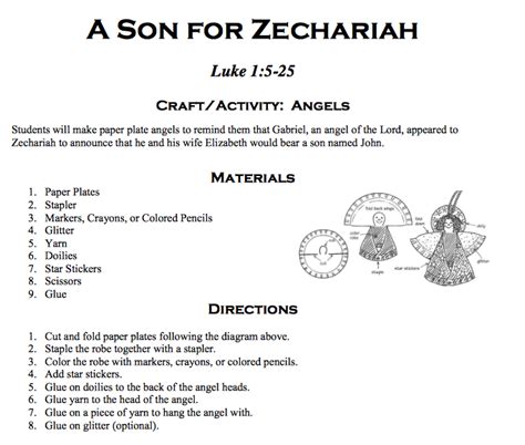 Zechariah And Elizabeth Printable Sundayschoolist