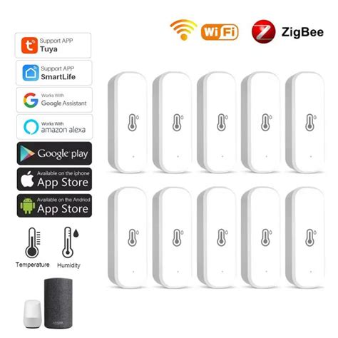 Zigbee Capteur De Temp Rature Et D Humidit WiFi Tuya Smart Life Therye