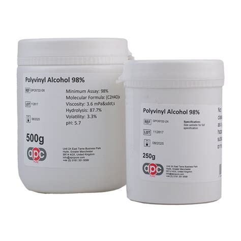 Polyvinyl Alcohol 98 Mw 17200 Apc Pure