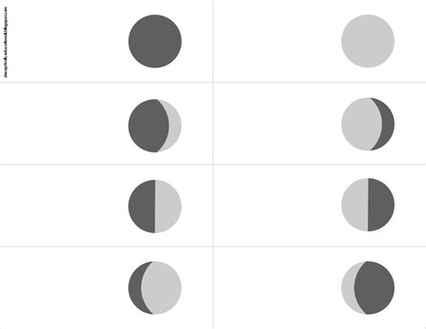 Printable Phases Of The Moon Flip Book Template