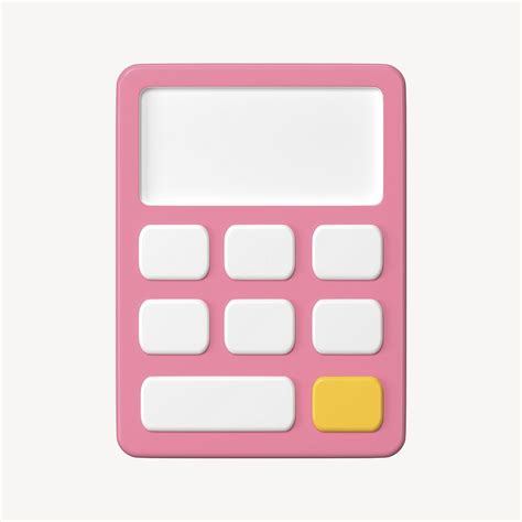 Pink calculator clipart, 3D mathematics | Free Photo Illustration ...