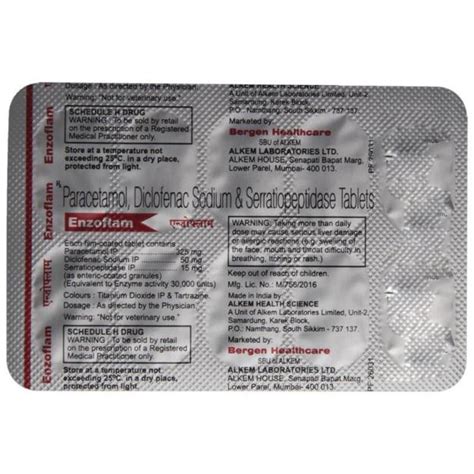 Enzoflam Tablet Uses Side Effects Price And Benefits 45 Off