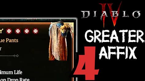 Quadruple X Greater Affix Unique Item Drop Diablo Season Youtube