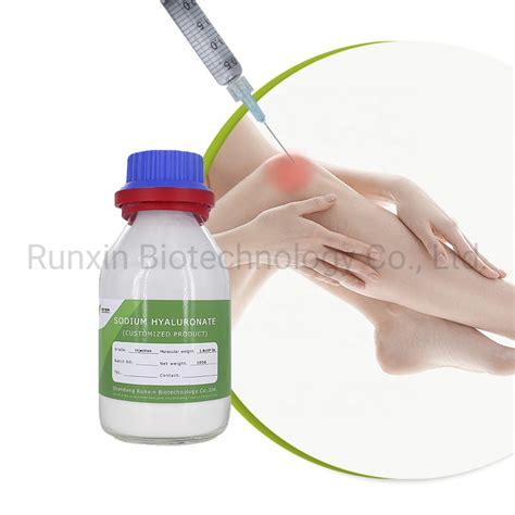 Knee Injection Pharmaceutical Grade Raw Material Hyaluronic Acid Sodium