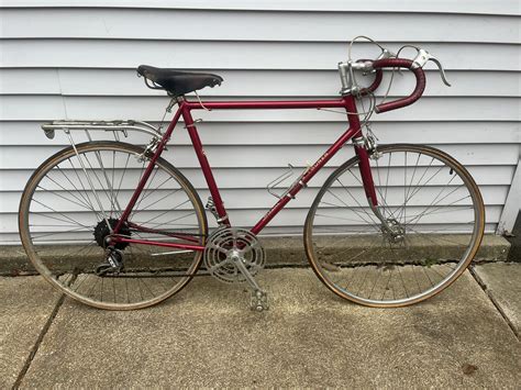 Schwinn Sports Tourer Apx 1971 Burgundy 10 Speed Campy 24in Frame Chicago Made Ebay