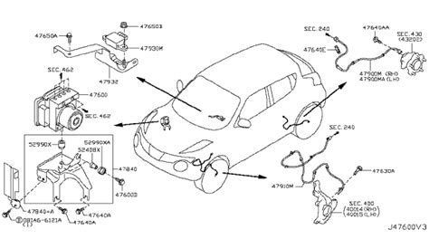 47930-JG200 Genuine Nissan #47930JG200 Sensor-DECELERATION