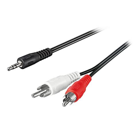 Câble audio Jack 3 5 mm 2x RCA mâles 10 m Adaptateur Générique