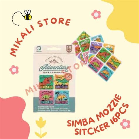 New Design Simba Dinosaur Natural Mosquito Repellent Sticker 16pcs