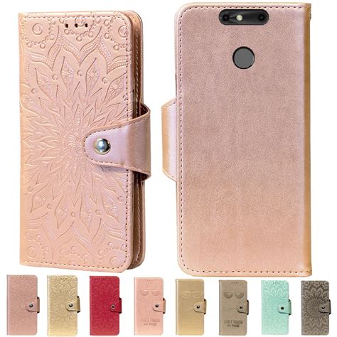 Embossing Stand Flip Pu Leather Wallet Case Cover For Zte Small Fresh