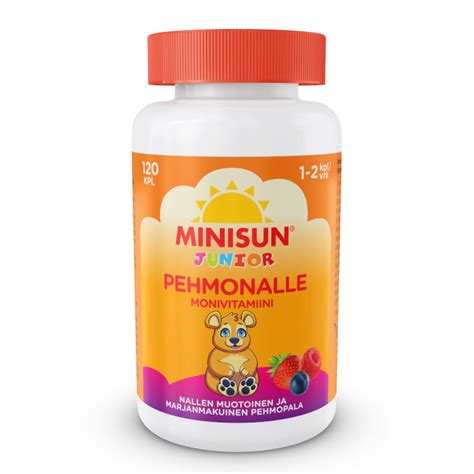 Minisun Junior Pehmonalle Monivitamiini Tabl Yliopiston