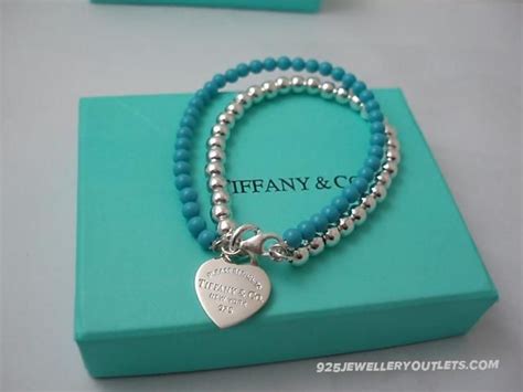 Tiffany Blue Beadss Heart Tag Bracelets Tiffany Blue Bracelets