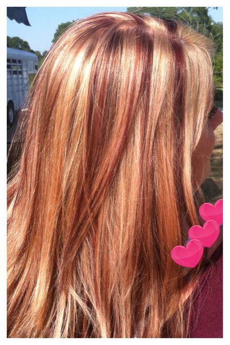 Strawberry Blonde Hair With Highlights And Lowlights Haircut