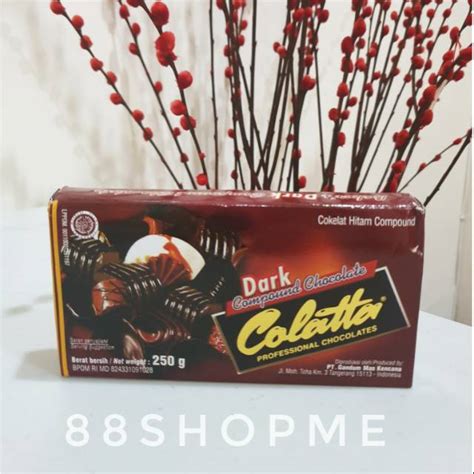 Jual Dark Compound Chocolate 250gr Colatta Coklat Batangan Colatta