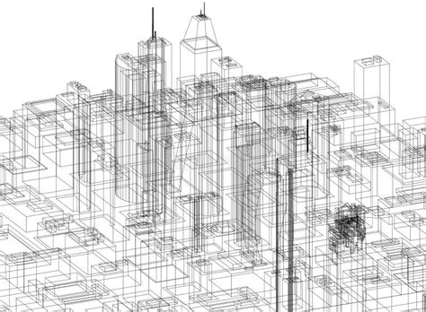 Arquiteto Blueprint Do Conceito Da Cidade Isolado Ilustra O Stock