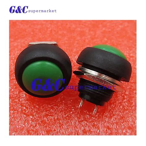 5pcs 12mm Waterproof Momentary Onoff Push Button Mini Round Switch Green ~ The Basics Of