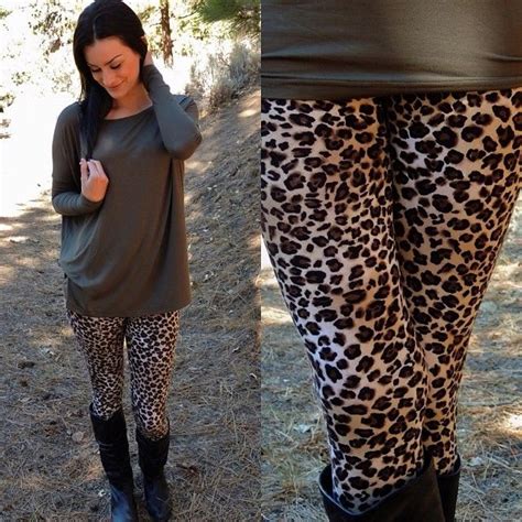 How To Style Leopard Print Leggings Leopard Print Leggings Outfits