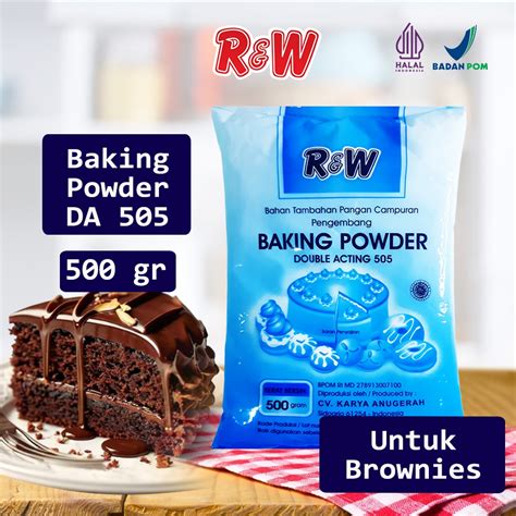 Jual Baking Powder Double Acting DA 505 Pengembang Kue Rajawali R W 500