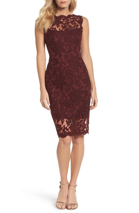 Tadashi Shoji Embroidered Lace Sheath Dress Nordstrom