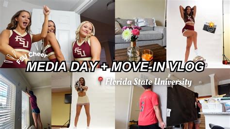 MEDIA DAY MOVE IN VLOG FSU Cheerleader YouTube