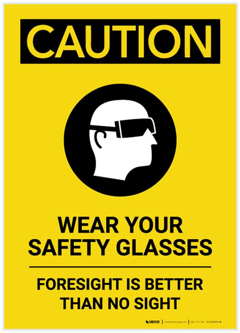 Safety Glasses Poster