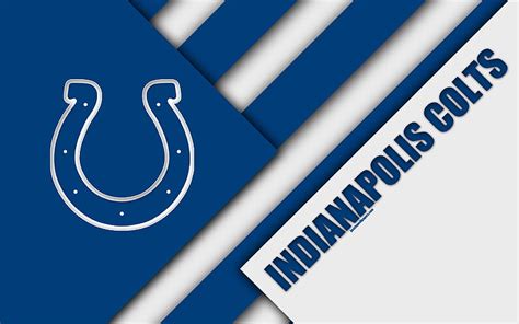 Indianapolis Colts Logo Nfl Blue White Abstraction Afc South