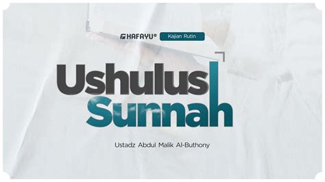 Kajian Rutin Pertemuan Ushulus Sunnah Youtube