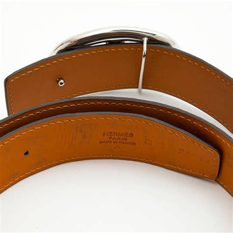 Hermes Men Belt Size Fr In Dark Green Crocodile Porosus Leather At