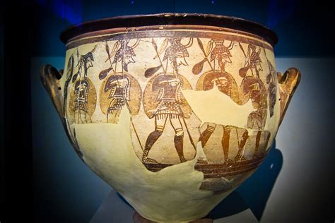 Mycenaean Warrior Vase 13th Century Bce From The House O Flickr