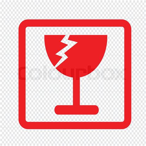 Fragile Icon Symbol Illustration Design Stock Vector Colourbox