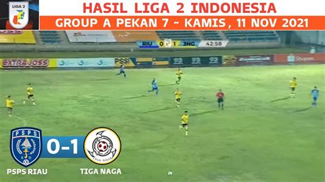 PSPS VS TIGA NAGA 0 1 LIVE 2021 PSPS Riau Vs Tiga Naga 2021 Hasil