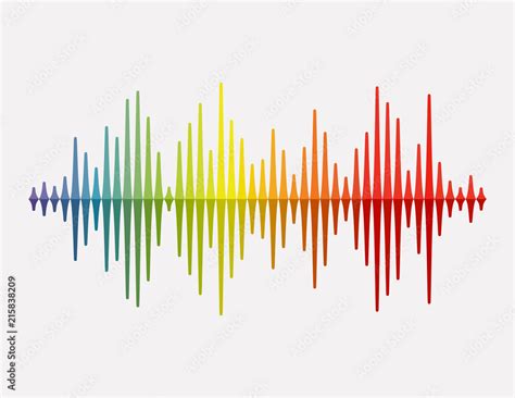 Vector Sound Wave Colorful Sound Waves For Party Dj Pub Clubs