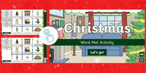 Free Interactive Christmas Word Mat Activity Twinkl Go