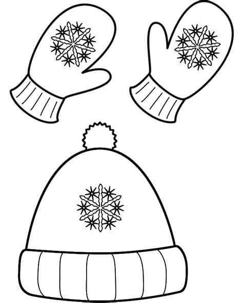 Winter Clothes Coloring Pages To Download And Print For Free