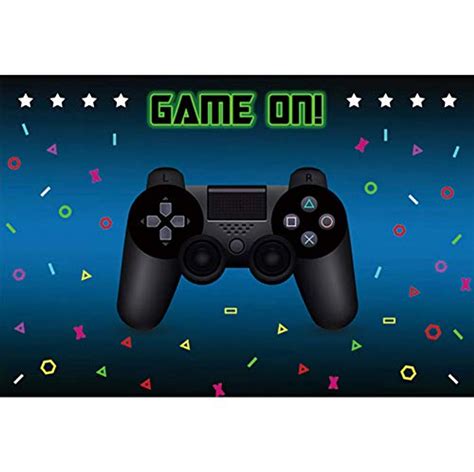Haoyiyi 7x5ft Video Game On Theme Party Backdrop Game Handle