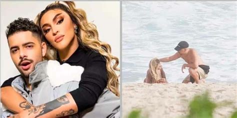 Pabllo Vittar e Pedro Sampaio são fotografados juntos em praia no Rio