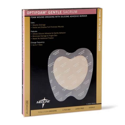 Optifoam Gentle Foam Dressingsilicone Border Sm Sacrum 50ct