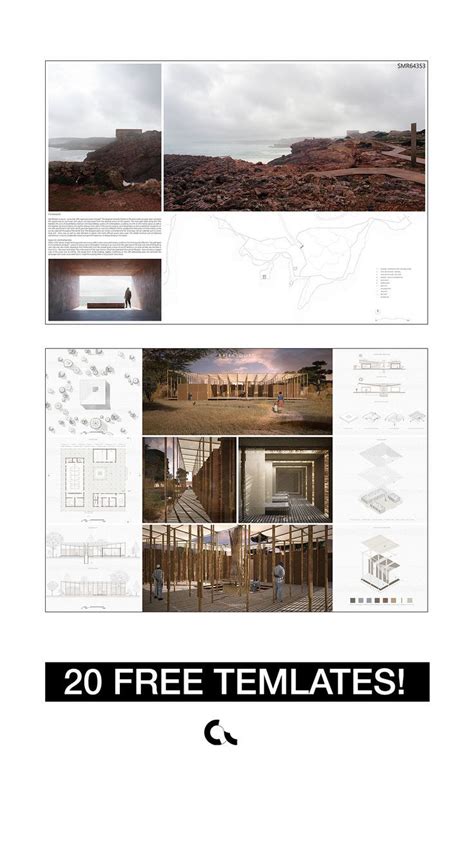 20 FREE PROJECT BOARDS TEMPLATES PACK Architecture Portfolio Design