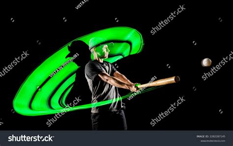 22 107 Baseball Bat Hitting The Ball Images Stock Photos Vectors